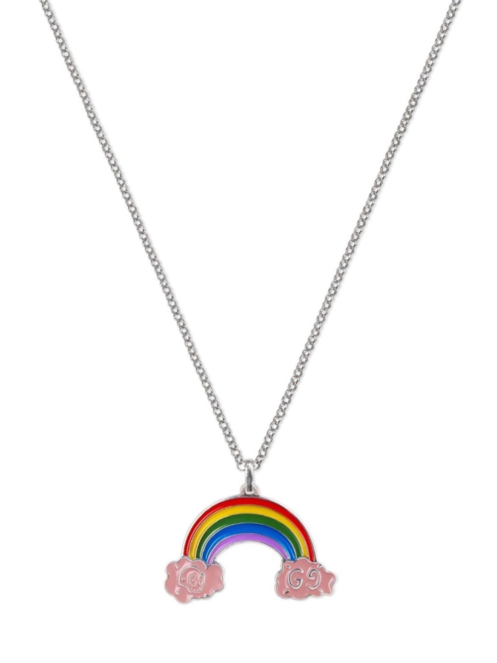 Gucci Rainbow Pendant Chain Silver 925 - Picture 6 of 7